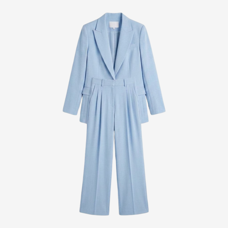 NOMU | Women's Tailored Blazer & Straight-Leg Trouser Set – Minimalist Power Suit Co-Ord