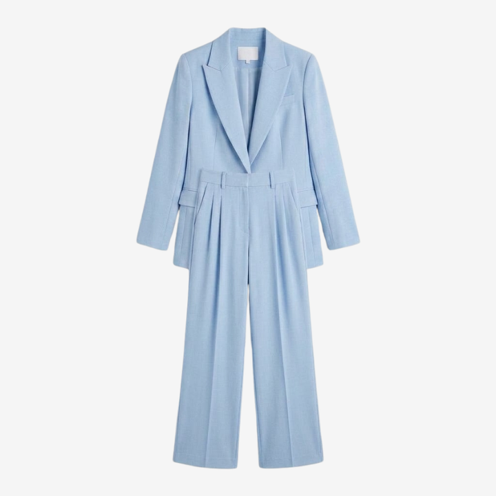 NOMU | Women's Tailored Blazer & Straight-Leg Trouser Set – Minimalist Power Suit Co-Ord