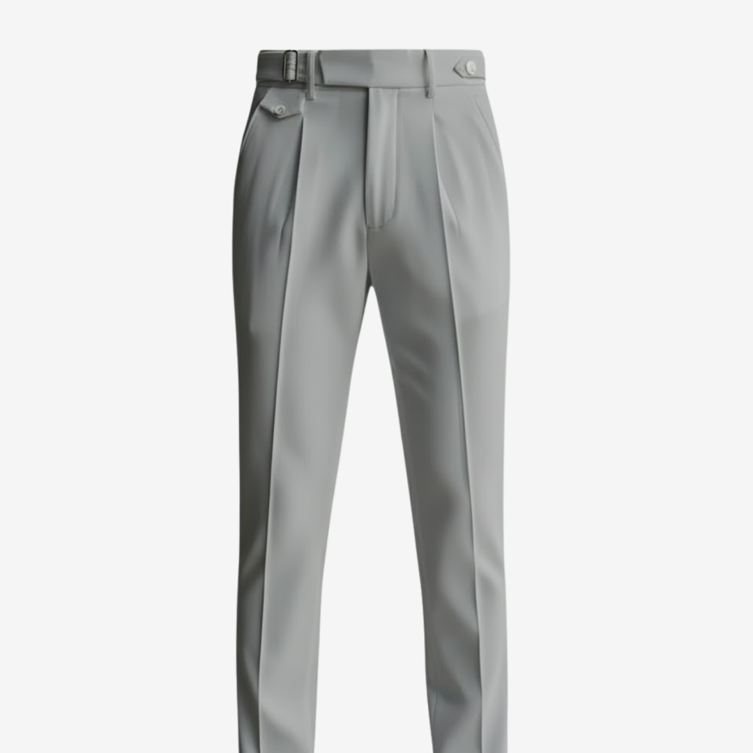 NOMU | Men's Slim Fit Ankle Dress Trousers – Modern Tailored Formal Pants