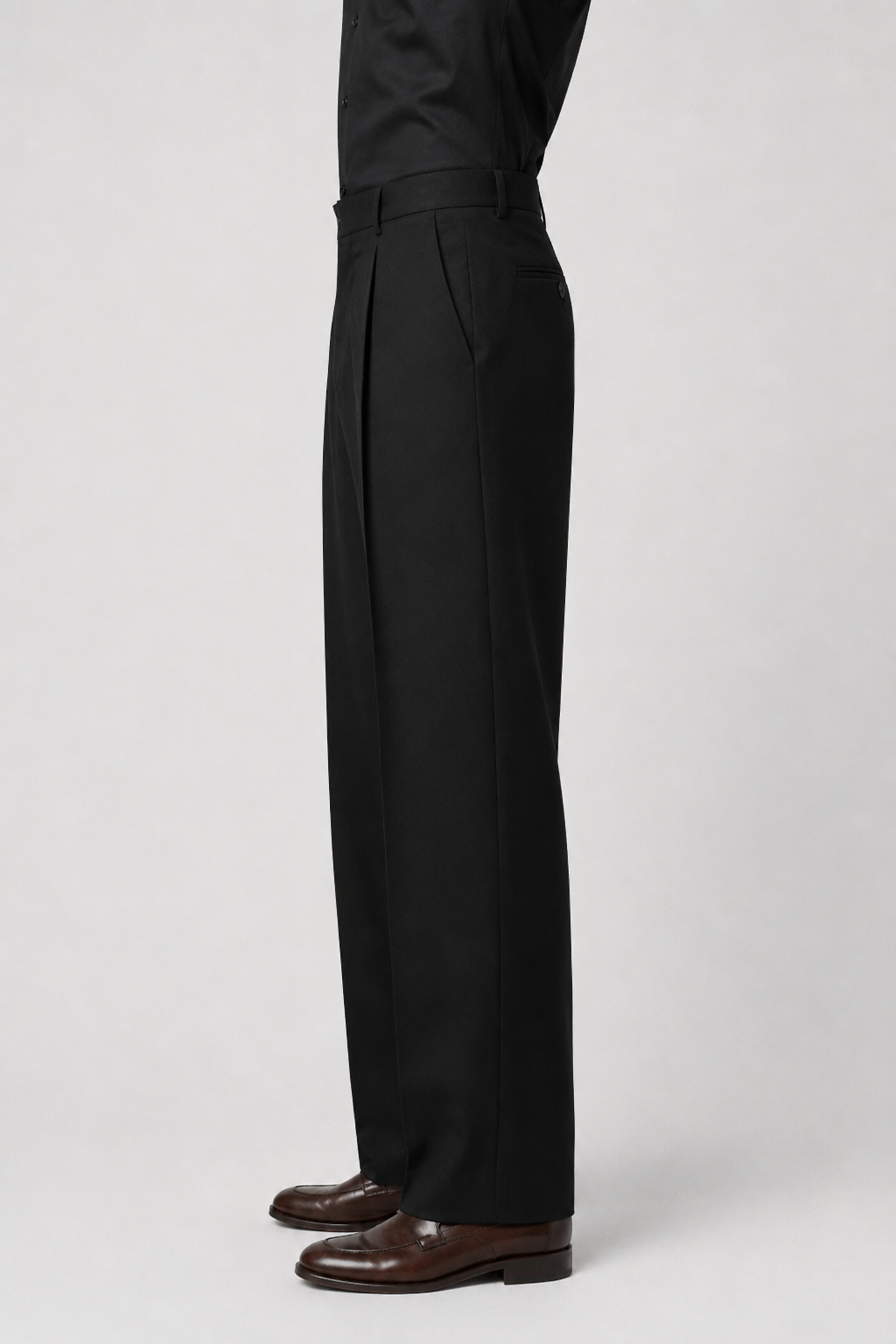 NOMU | Men's Pleated Dress Trousers – Tailored Relaxed Fit Formal Pants