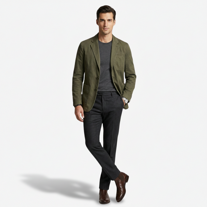 NOMU | Men's Smart Casual Cotton Blazer – Modern Tailored Jacket
