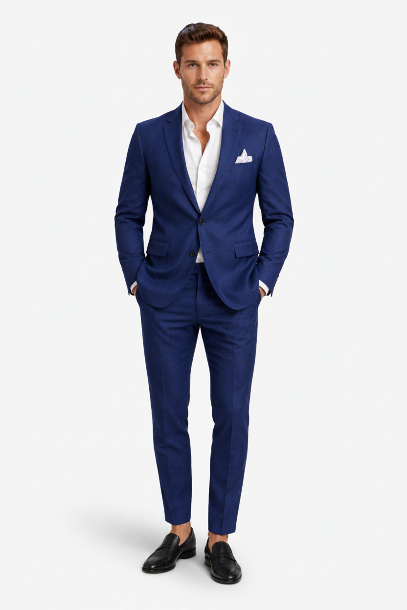 NOMU | Men's Two Piece Suit Set – Tailored Blazer Slim Fit Trousers Design