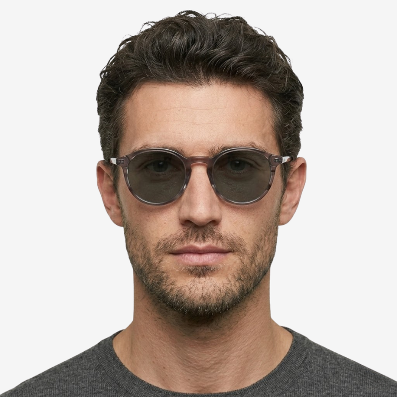NOMU | Round Frame Sunglasses for Men and Women, Tinted Lenses with Full Rim Design