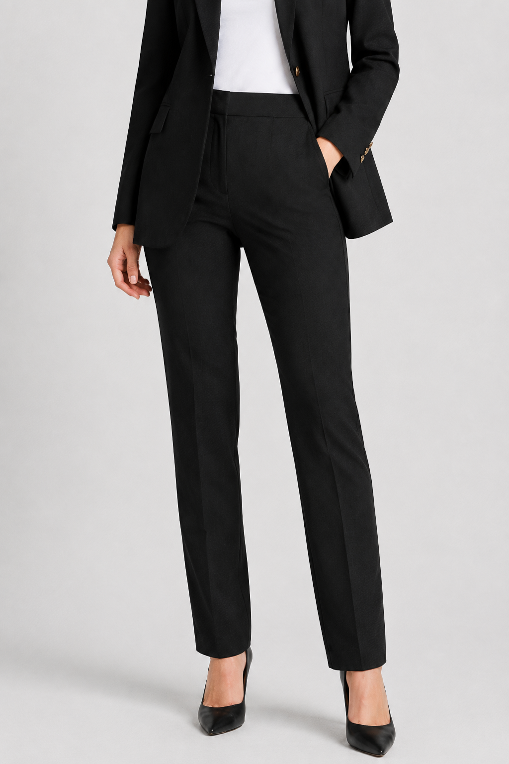 NOMU | Women's Tailored Blazer & Straight-Leg Trouser Set – Minimalist Power Suit Co-Ord