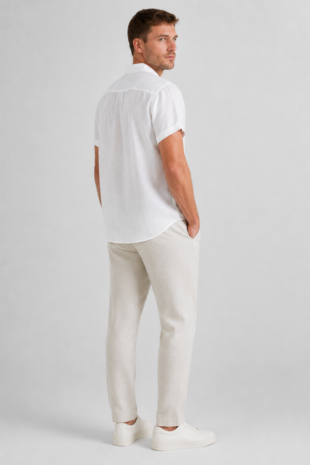 NOMU | Men's Lightweight Shirt – Short Sleeve Button-Up Casual Design
