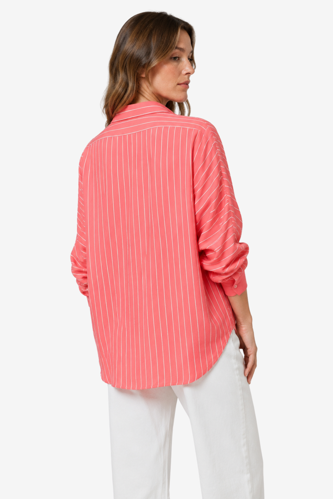 NOMU | Women’s Striped Long Sleeve Button Blouse
