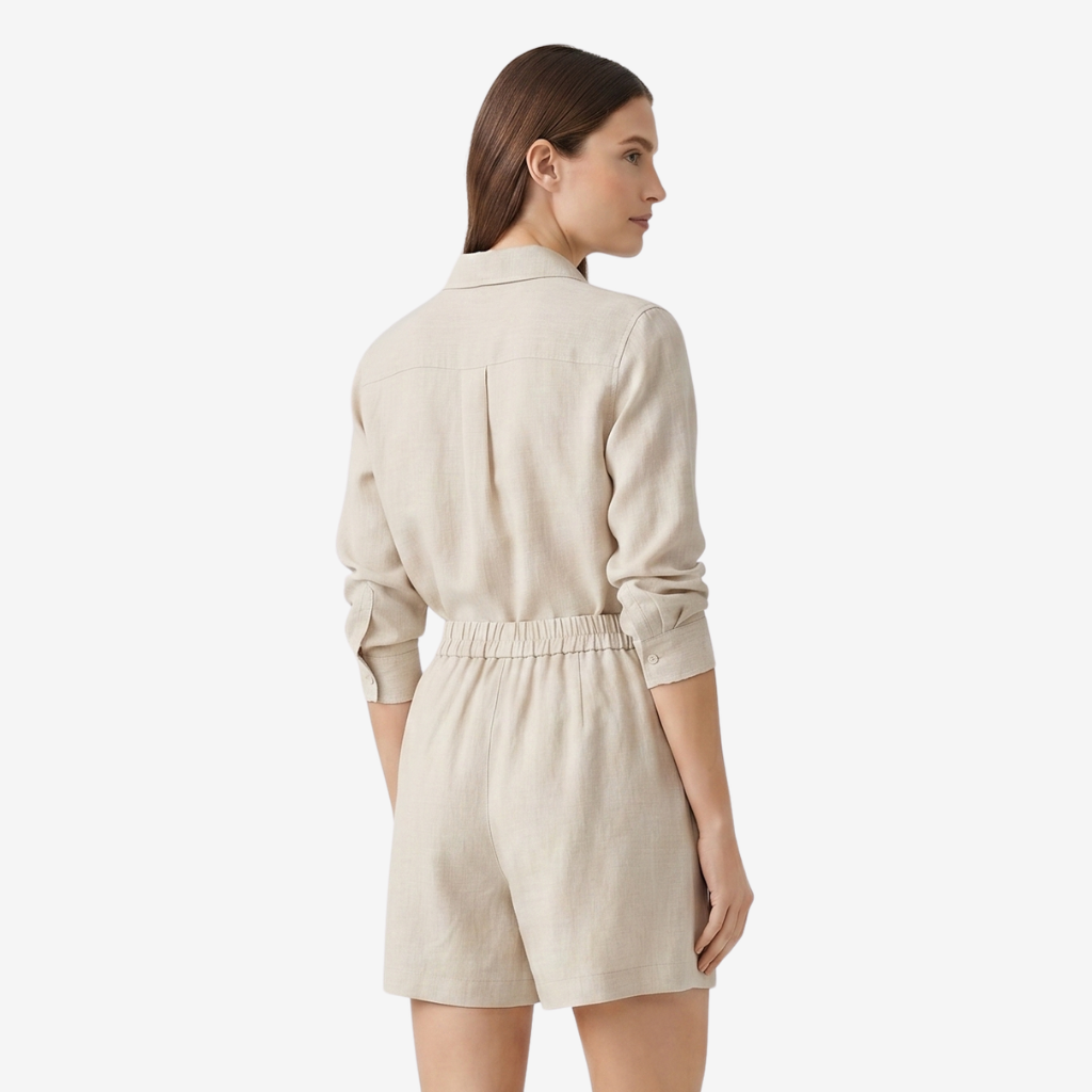 NOMU | Women’s Elastic Waist Linen Shorts