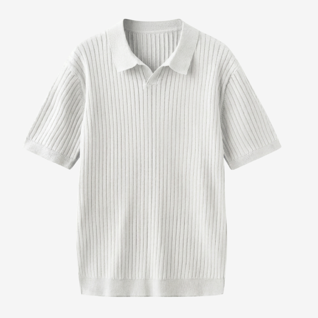 NOMU | Men’s Ribbed Short Sleeve Polo Shirt