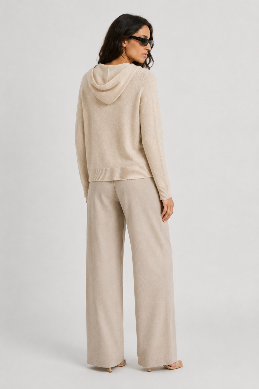 NOMU | Women's Hooded Knit Sweater – Soft Relaxed Pullover Hoodie