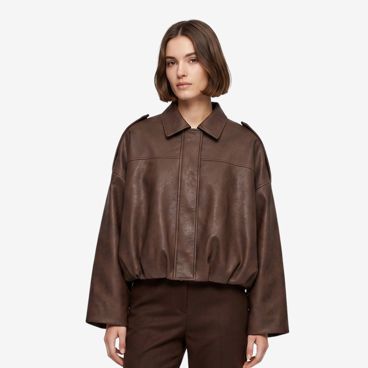 NOMU | Women’s Leather Cropped Jacket