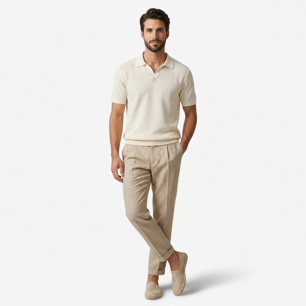 NOMU | Men's Linen Espadrille Loafers – Lightweight Slip-On Casual Shoes