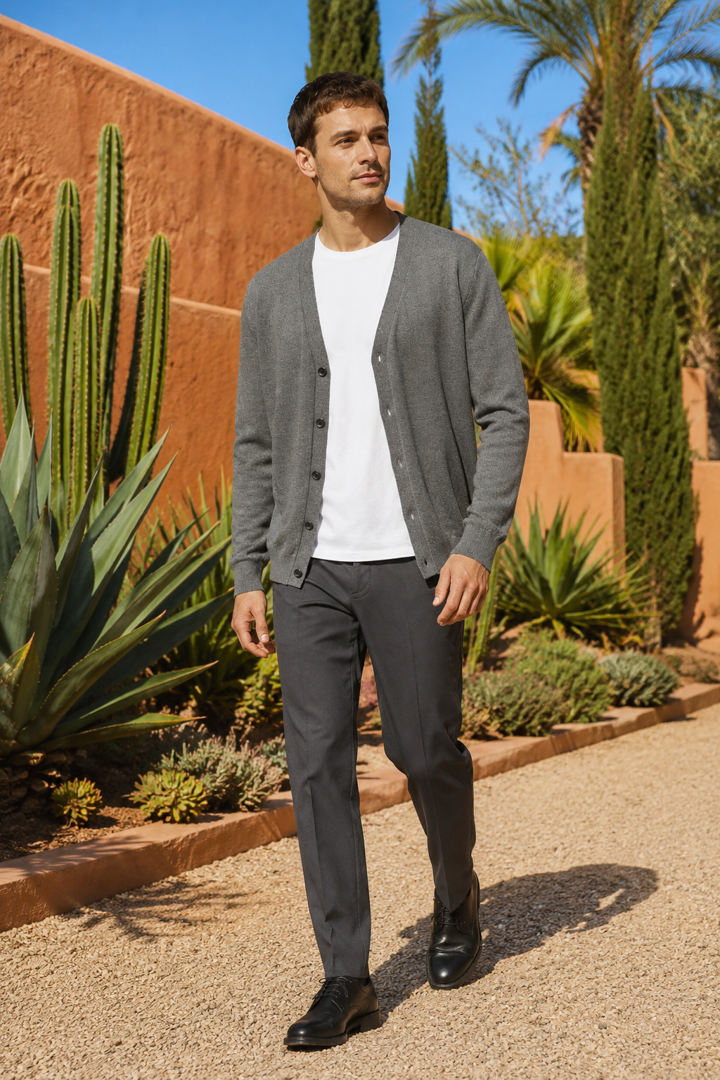 NOMU | Men's Classic Knit Cardigan – Lightweight Button-Up Sweater