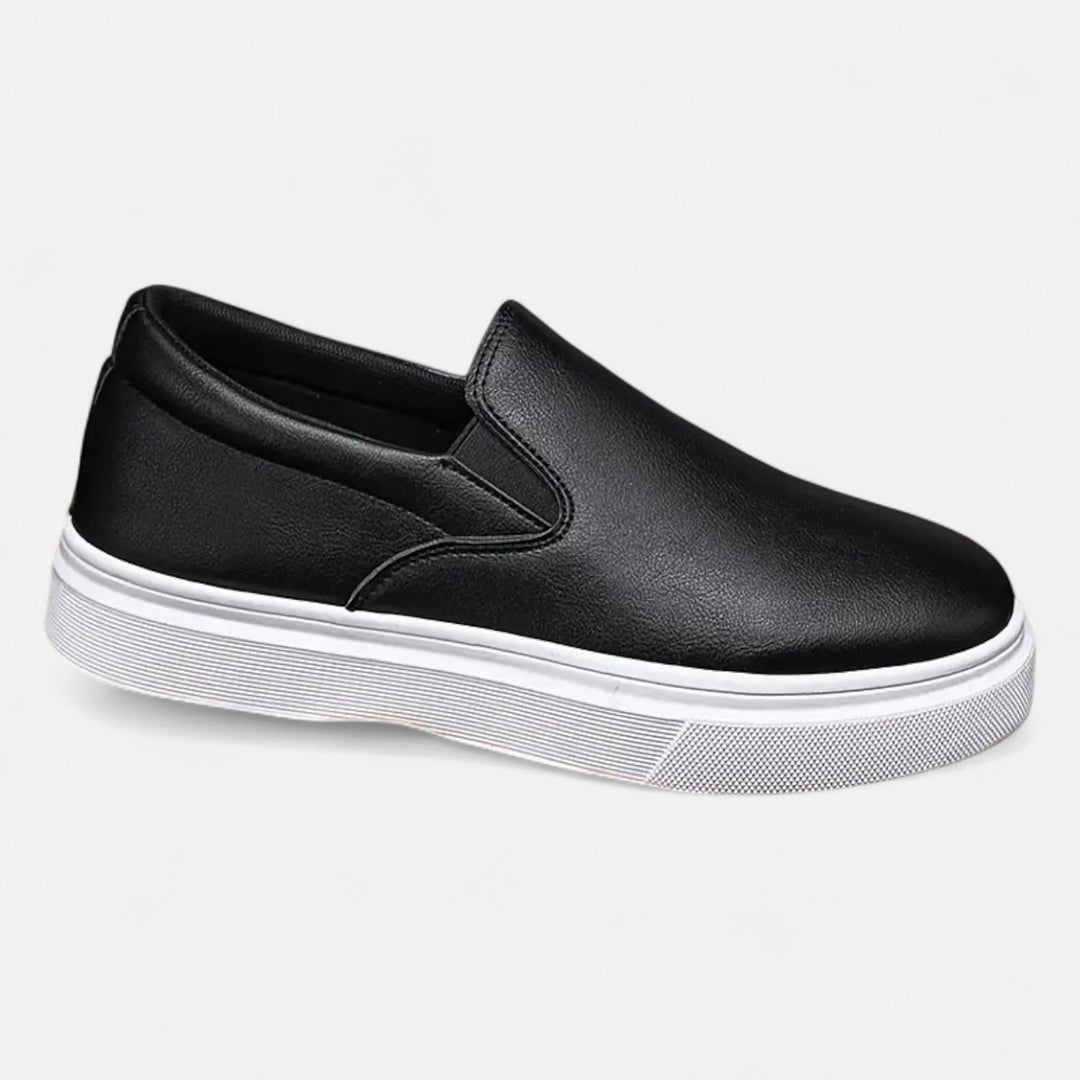 Men’s Leather Casual Sneakers – Refined Comfort
