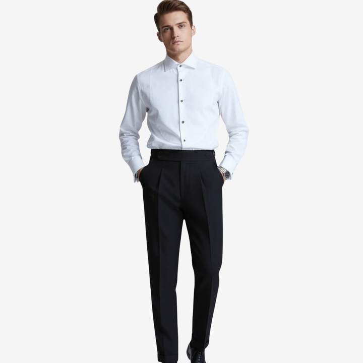 NOMU | Men’s High Waist Formal Dress Trousers