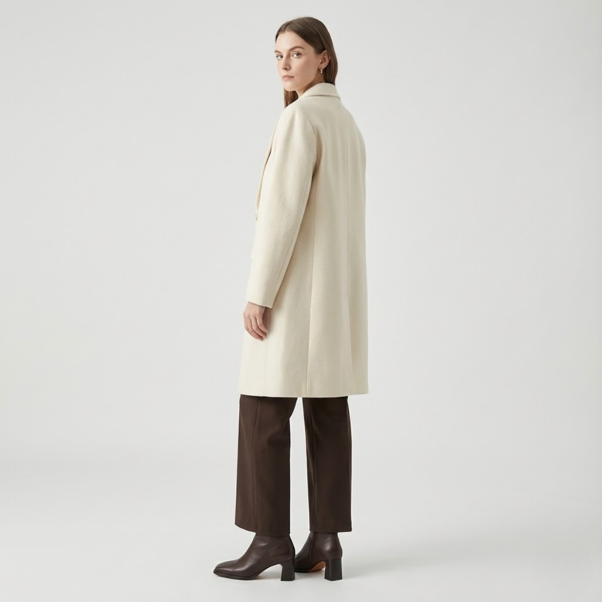NOMU | Women's Minimalist Block Heel Ankle Boots – Sleek Side Zip Dress Boots