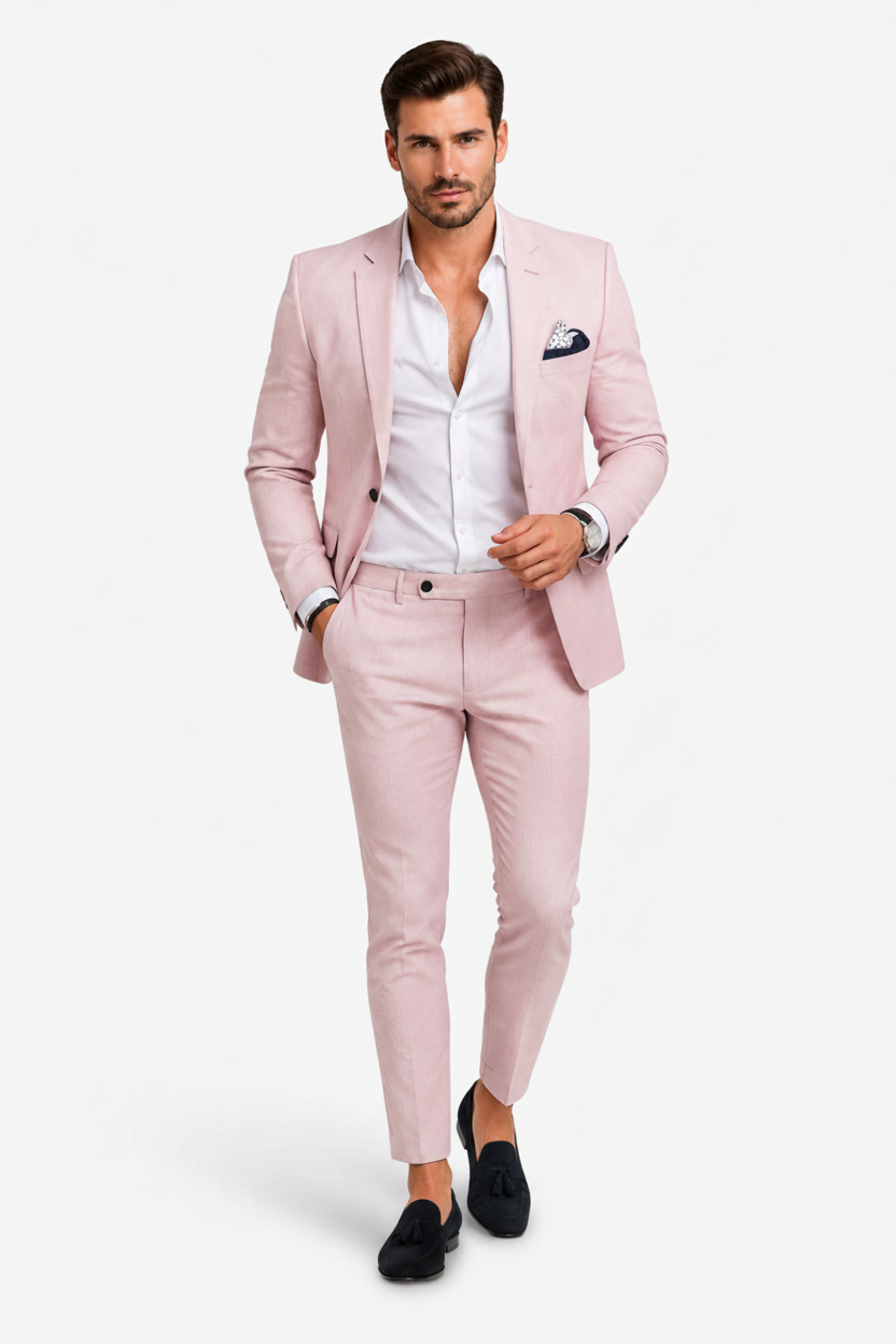 NOMU | Men's Two Piece Suit Set – Tailored Blazer Slim Fit Trousers Design