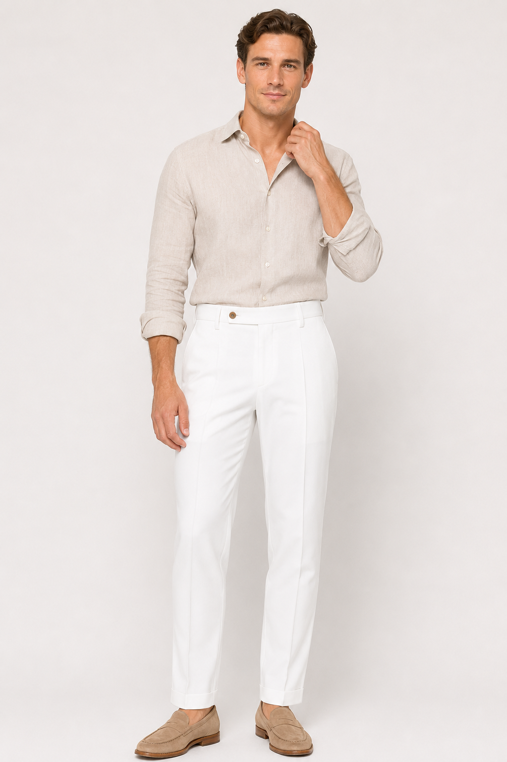 NOMU | Men's Slim Fit Dress Trousers – Tailored Formal Ankle Pants
