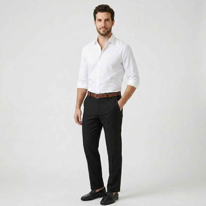 NOMU | Men's Tailored Dress Pants – Slim Fit Smart Casual Trousers