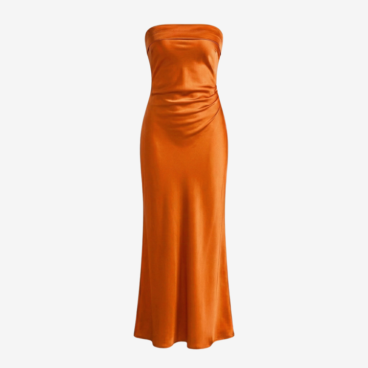NOMU | Women’s Strapless Satin Maxi Dress