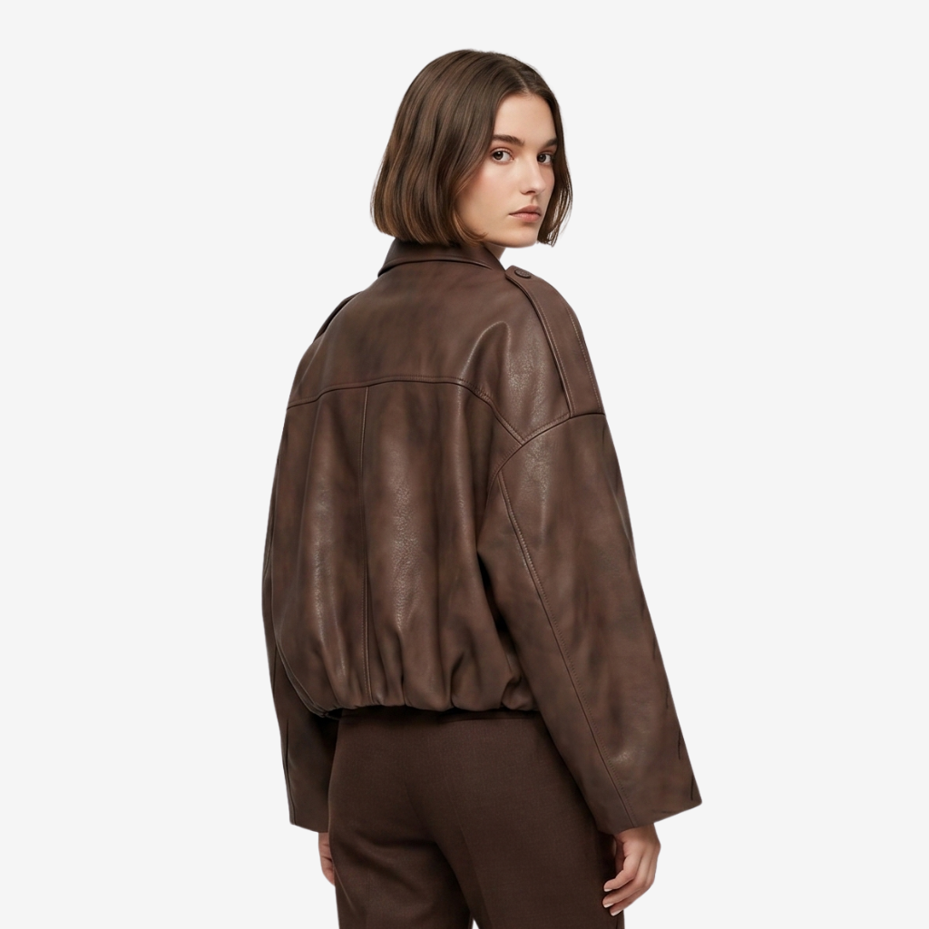 NOMU | Women’s Leather Cropped Jacket