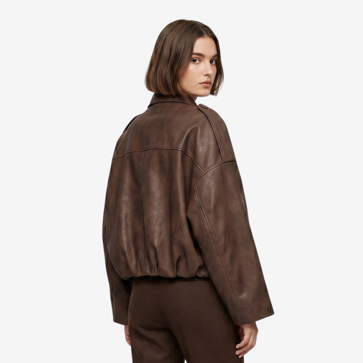 NOMU | Women’s Leather Cropped Jacket
