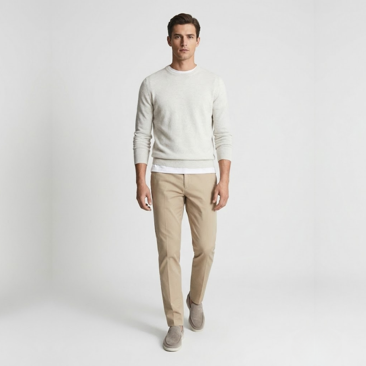 NOMU | Men's Minimalist Suede Loafers – Lightweight Slip-On Casual Shoes
