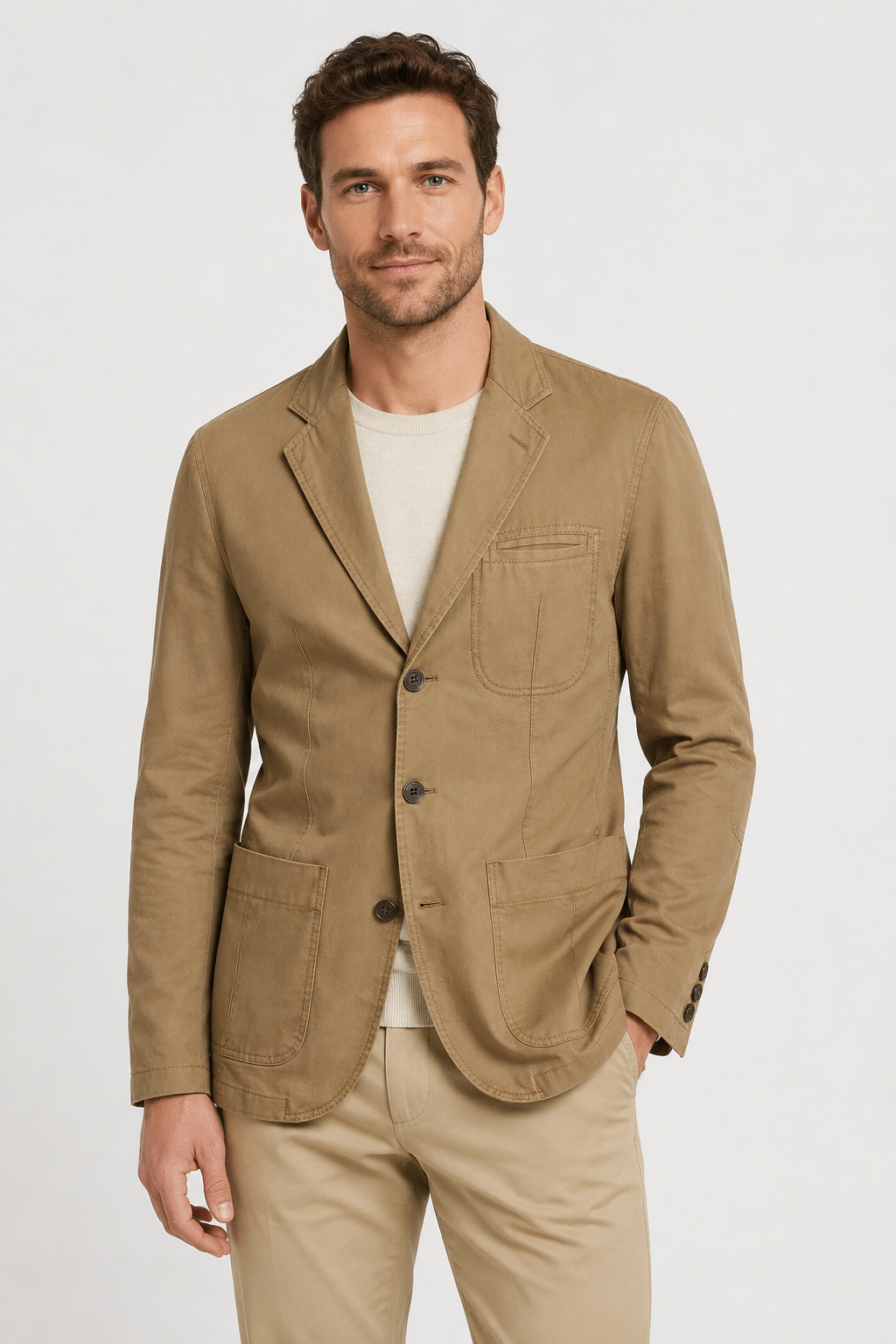 NOMU | Men's Smart Casual Cotton Blazer – Modern Tailored Jacket