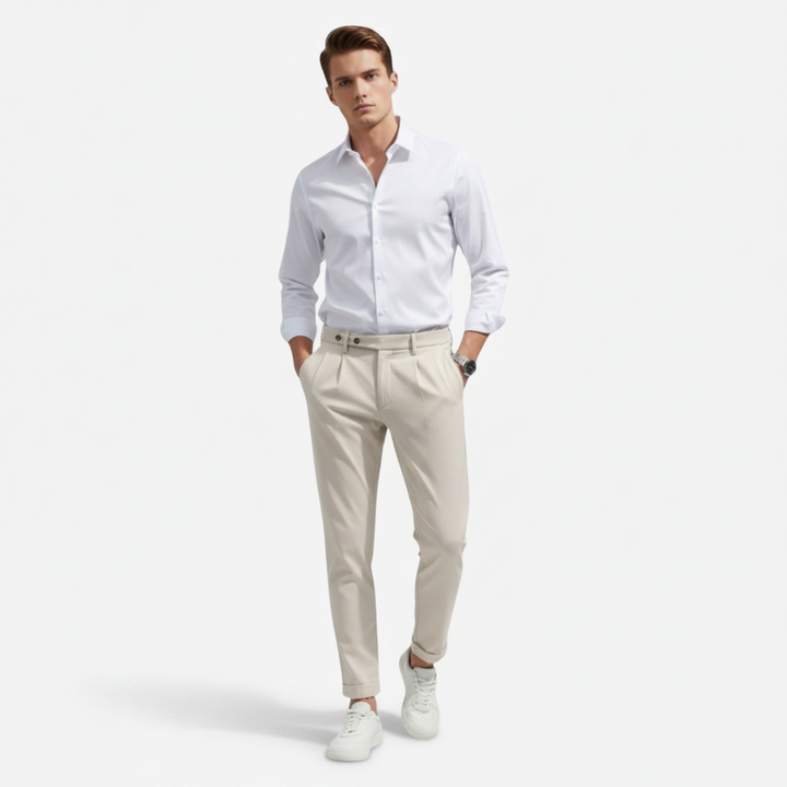 NOMU | Men’s Slim Fit Casual Suit Trousers