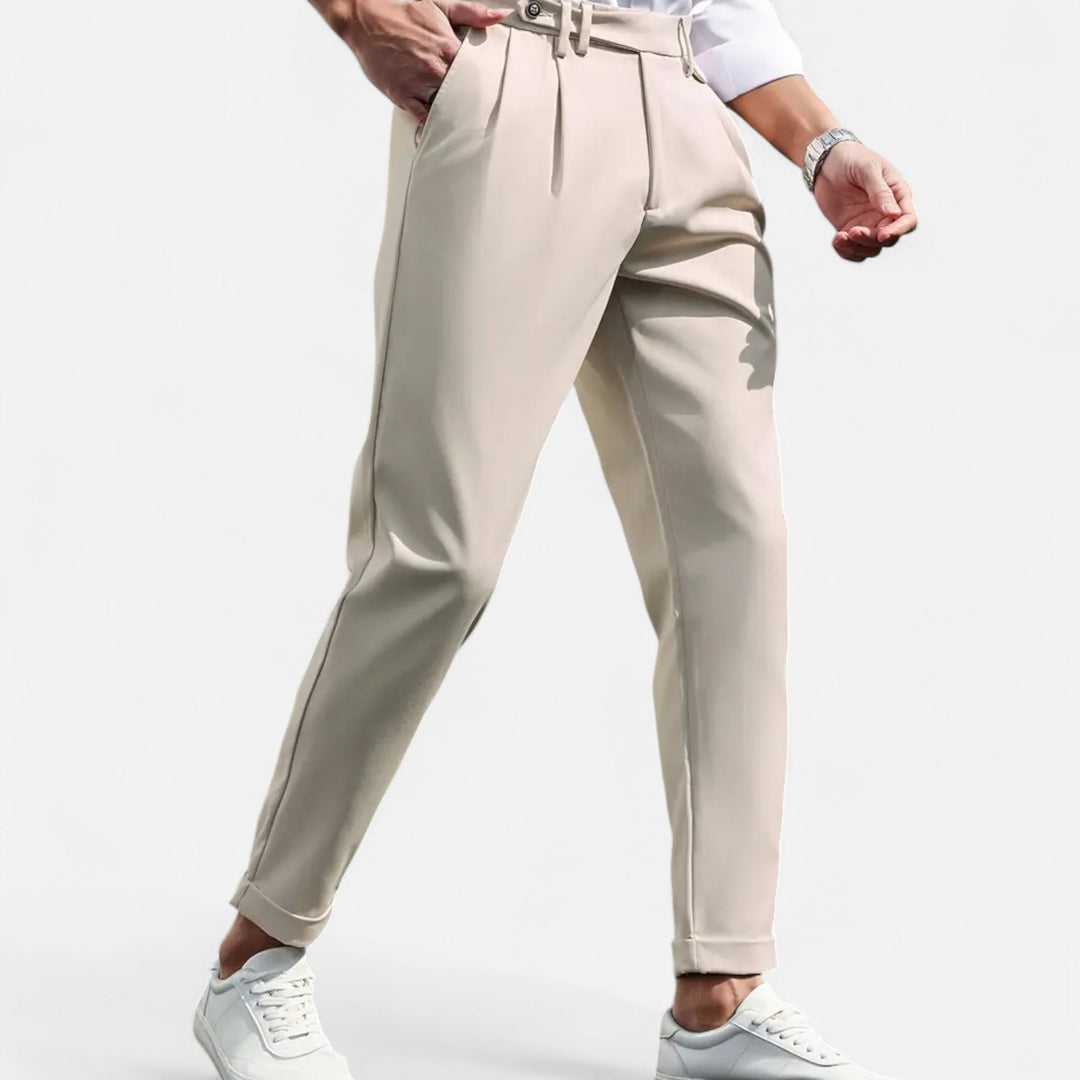 Men’s Slim Fit Casual Suit Trousers
