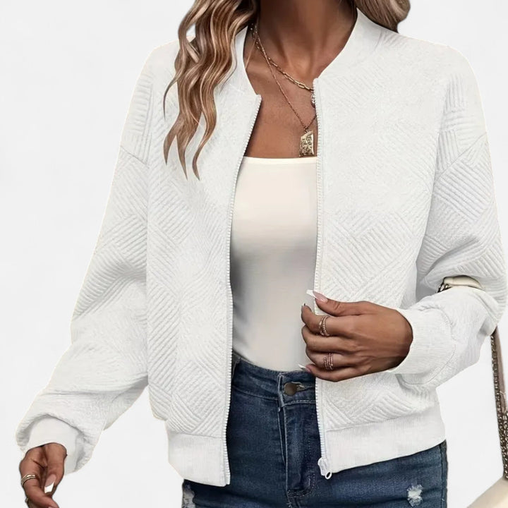 Women’s Solid Textured Jacket – Refined Everyday Style