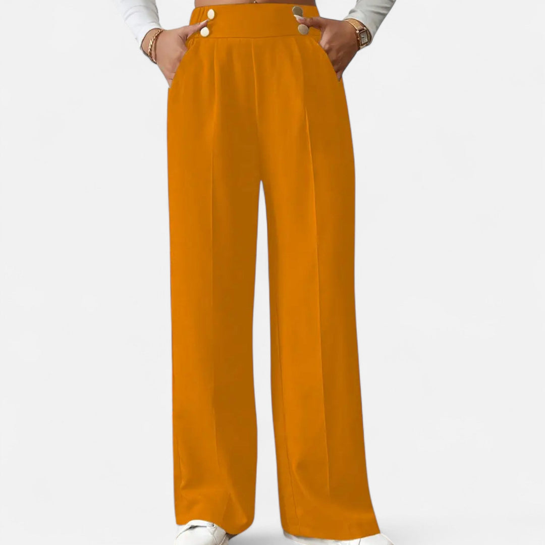 Women’s Button-Detail Pants – Refined Silhouette