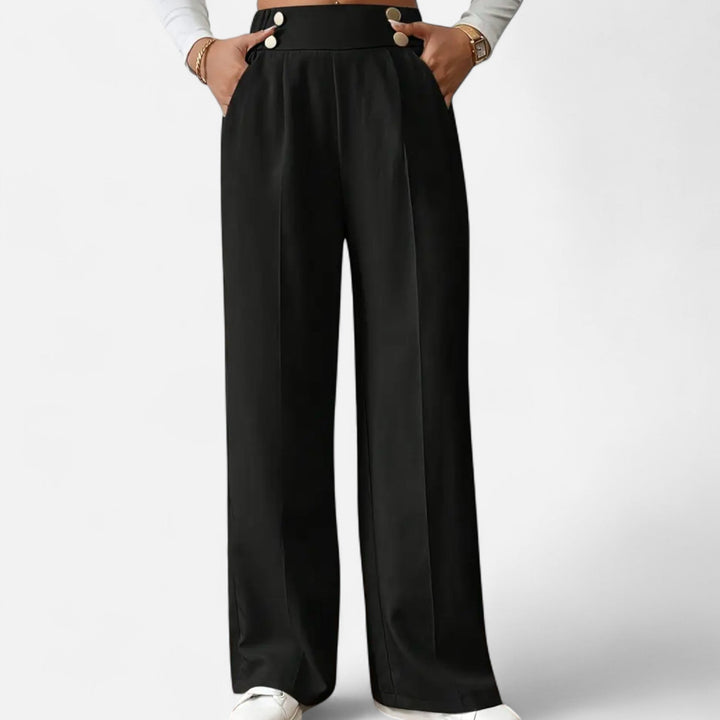 Women’s Button-Detail Pants – Refined Silhouette