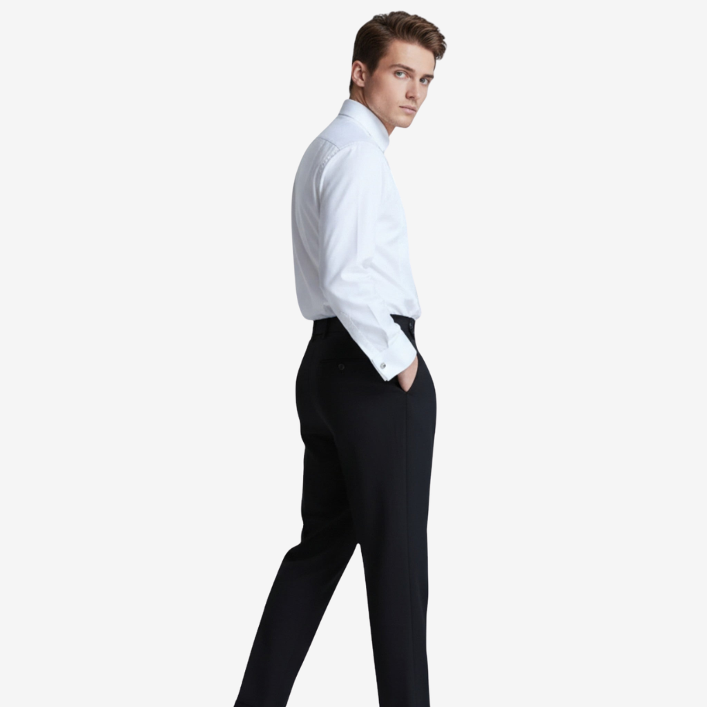 NOMU | Men’s High Waist Formal Dress Trousers