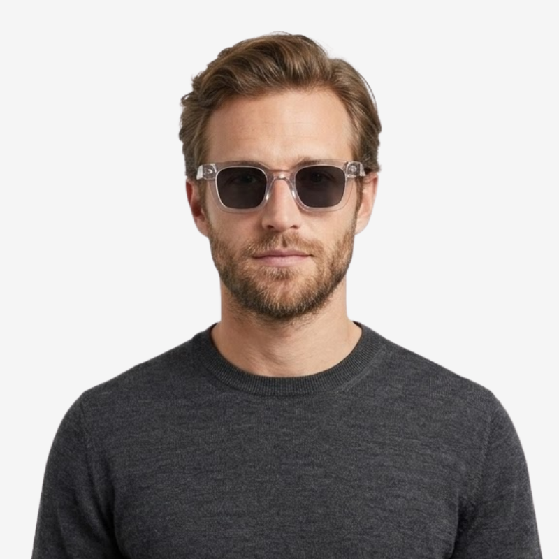 NOMU | Men's Square Frame Sunglasses – Tinted Lenses with Thick Frame for Outdoor Wear
