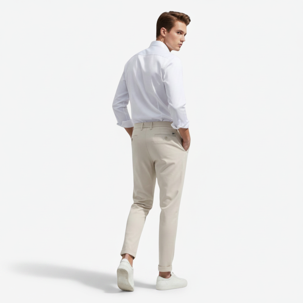 NOMU | Men’s Slim Fit Casual Suit Trousers