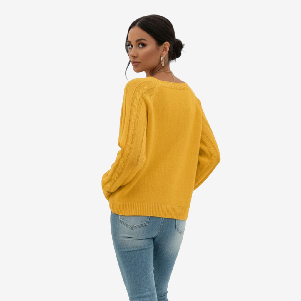 NOMU | Women’s Cable Knit Sweater – Heritage Comfort