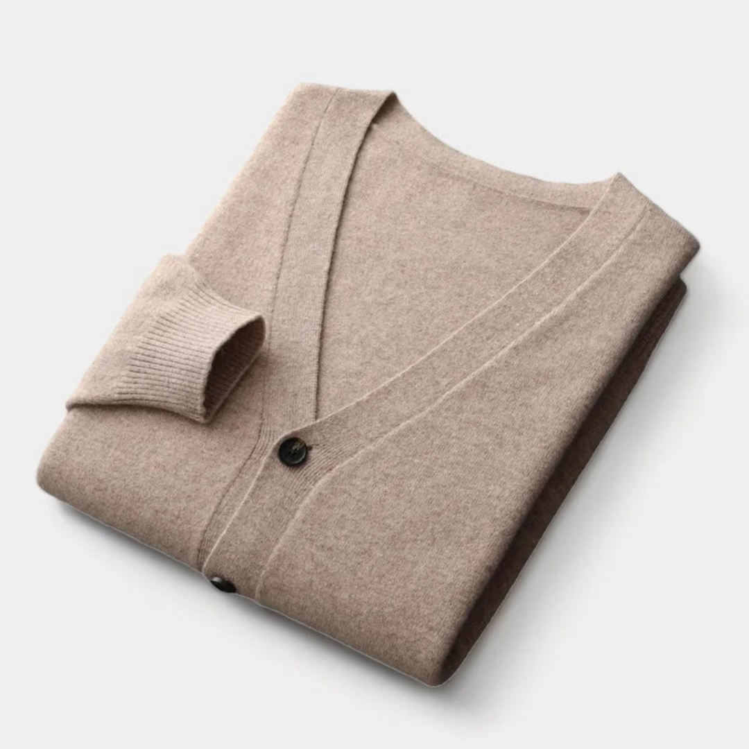 NOMU | Men's Classic Knit Cardigan – Lightweight Button-Up Sweater