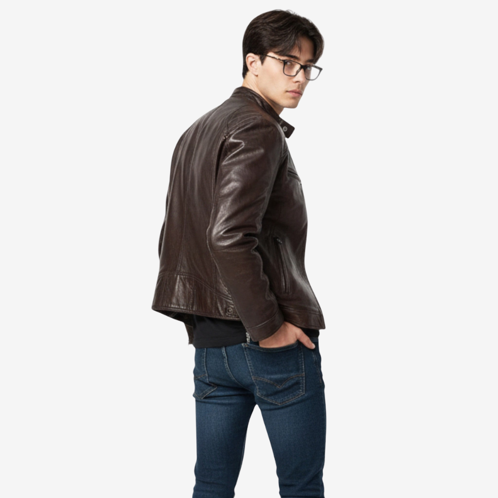 NOMU | Men’s Faux Leather Zip Coat