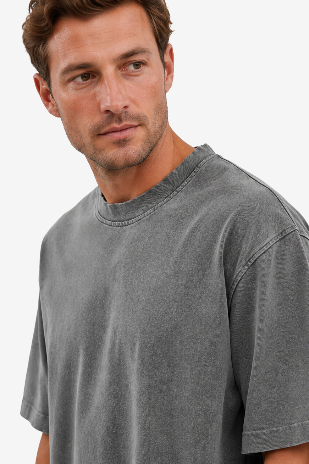 NOMU | Men's Relaxed T Shirt – Crew Neck Oversized Short Sleeve Design
