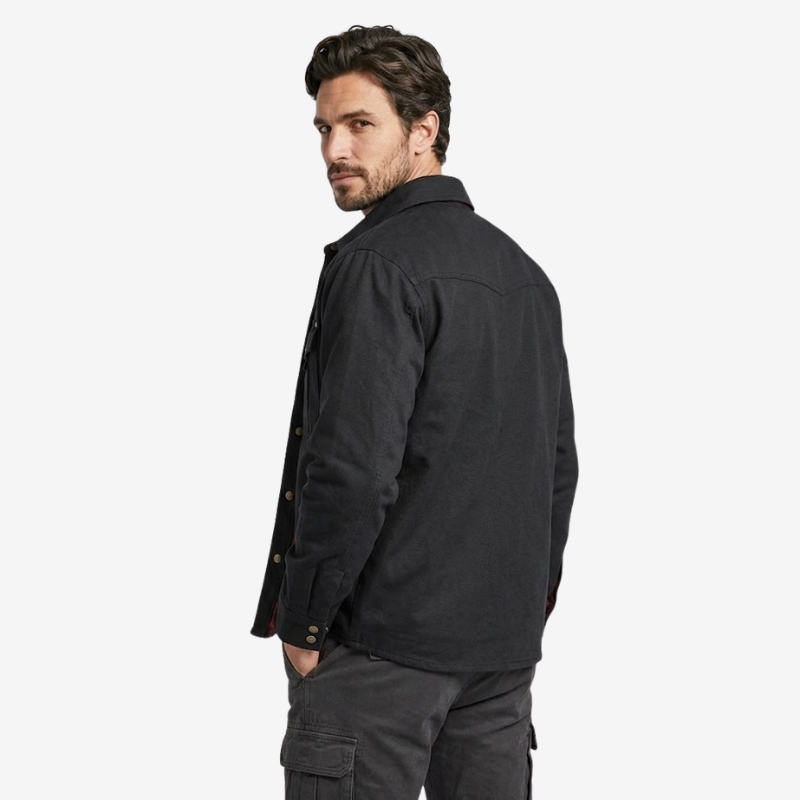 NOMU | Men's Utility Jacket Shirt – Button-Up Long Sleeve Casual Overshirt