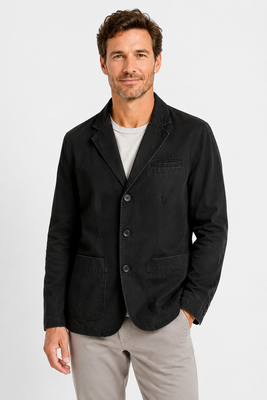 NOMU | Men's Smart Casual Cotton Blazer – Modern Tailored Jacket