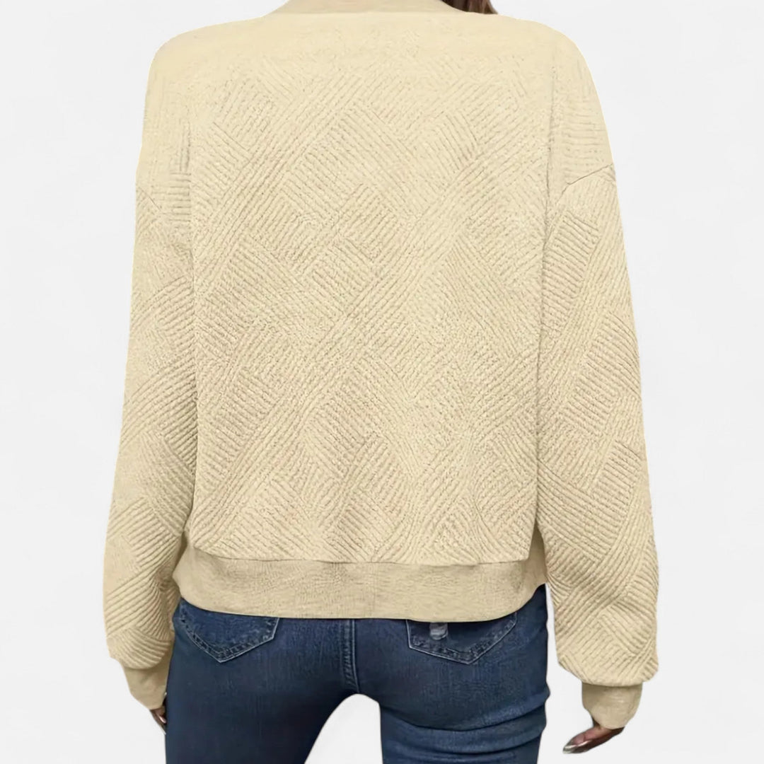 Women’s Solid Textured Jacket – Refined Everyday Style