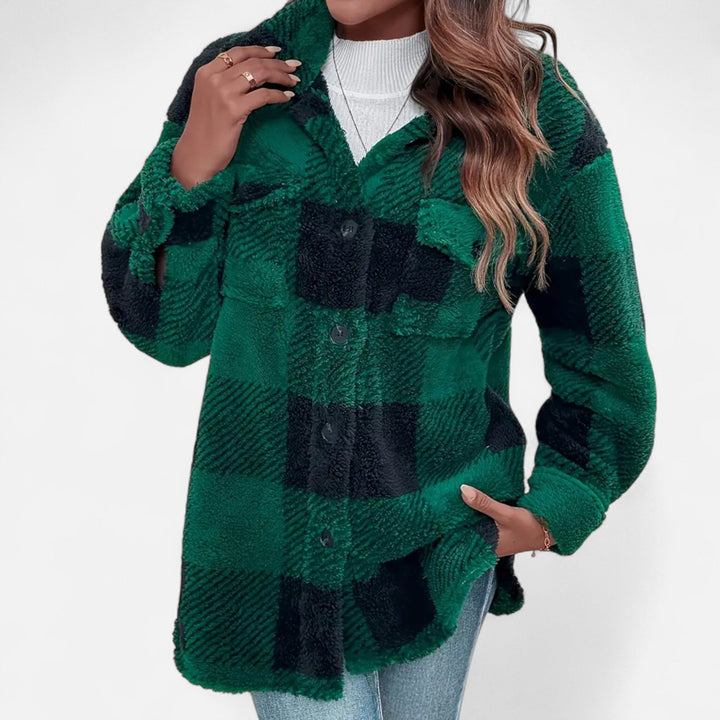 Women’s Plush Fleece Coat – Timeless Elegance