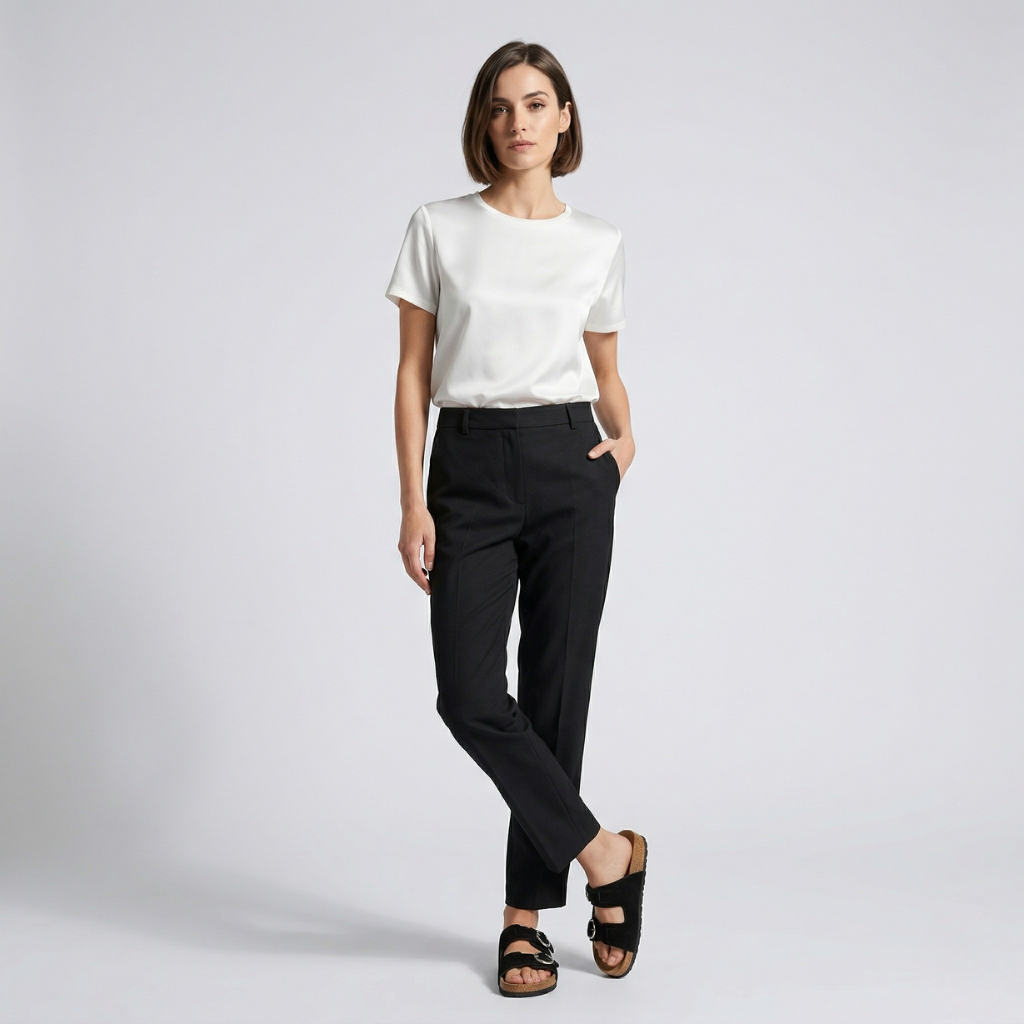 NOMU | Women’s Double Strap Buckle Slide Sandals