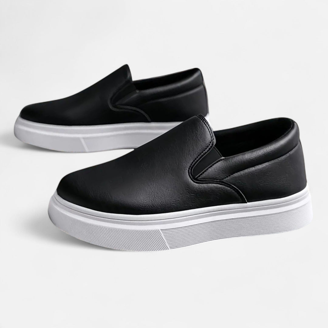 Men’s Leather Casual Sneakers – Refined Comfort