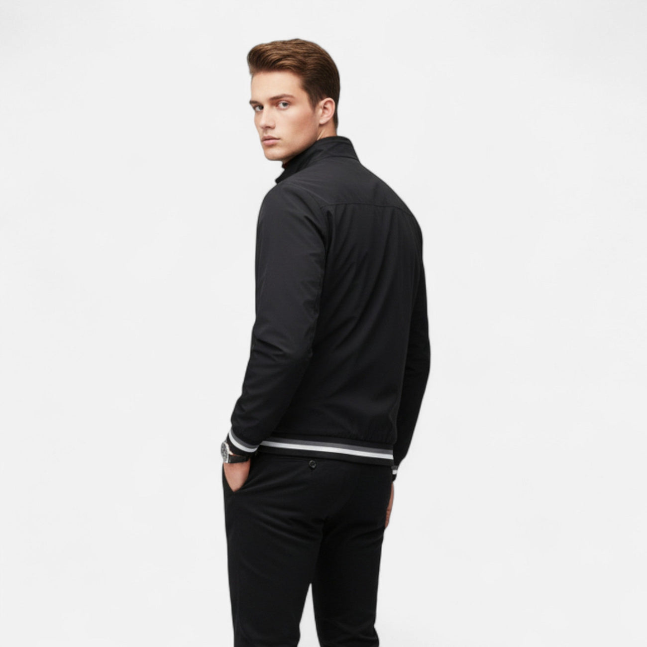 NOMU | Men’s Baseball Collar Windbreaker Jacket