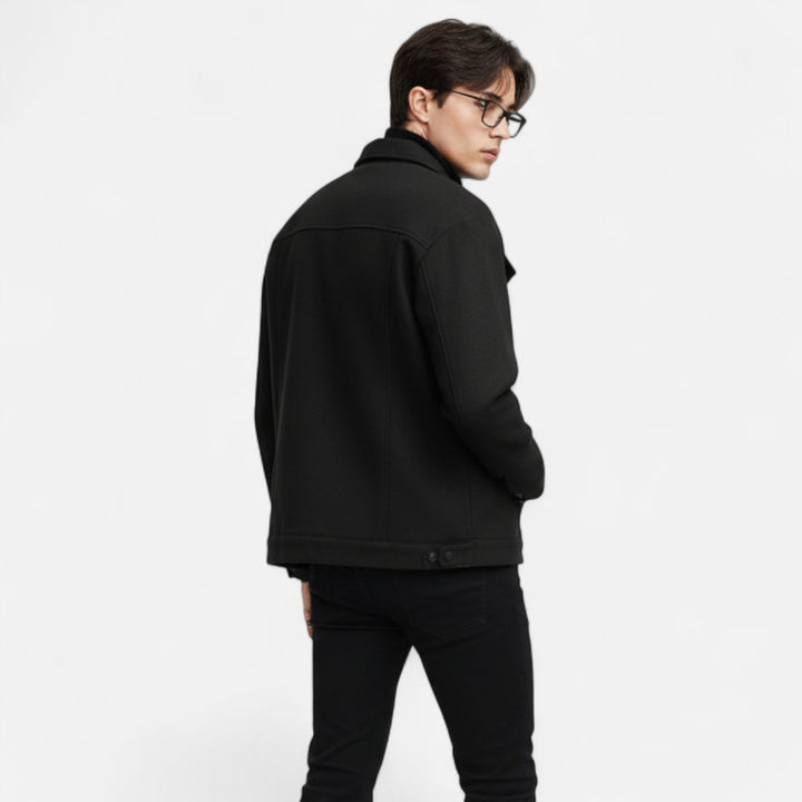Men’s Refined Button Closure Jacket