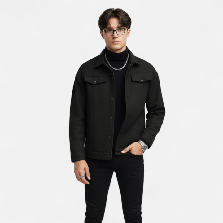 Men’s Refined Button Closure Jacket
