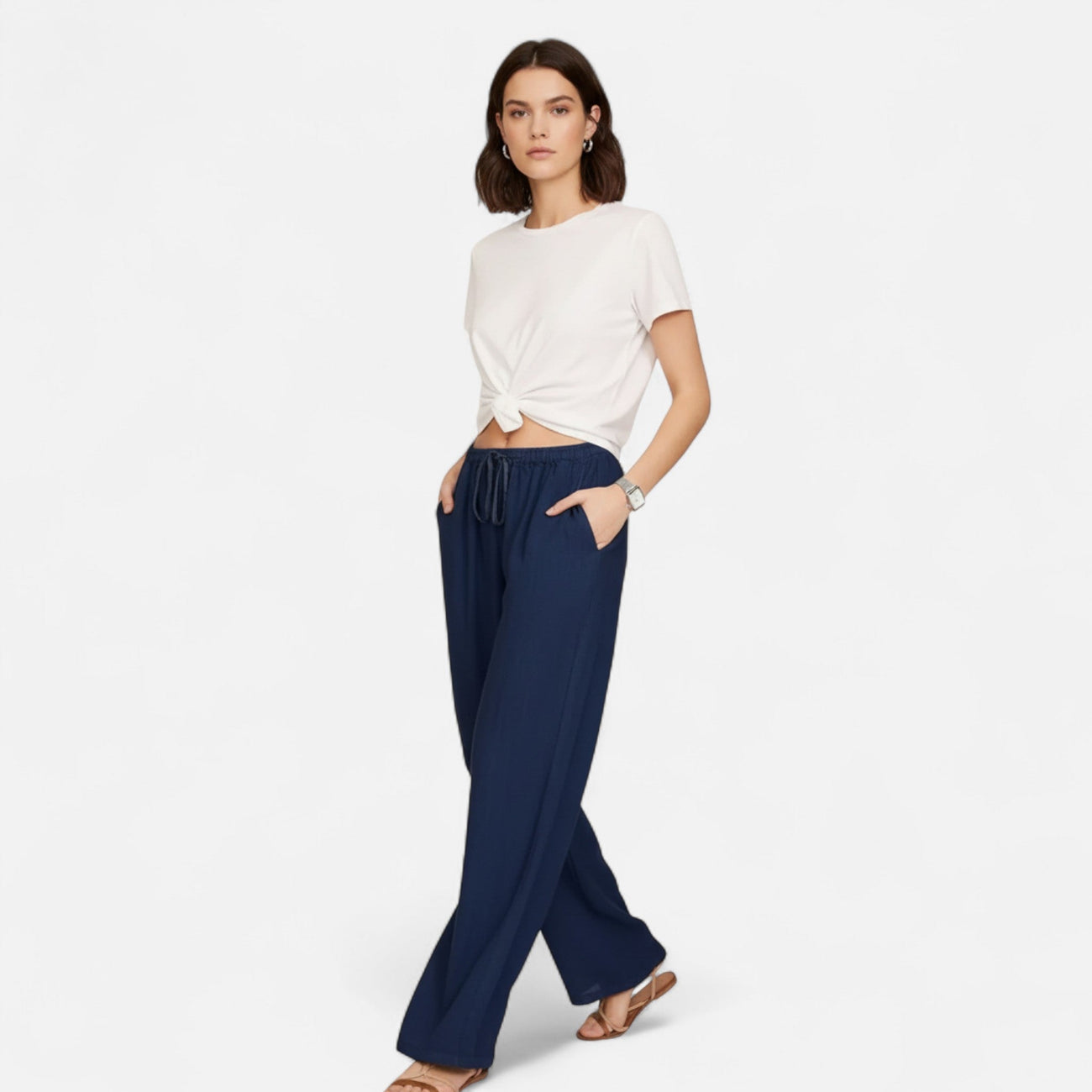 NOMU | Women’s Wide Leg Trousers – Effortless Elegance