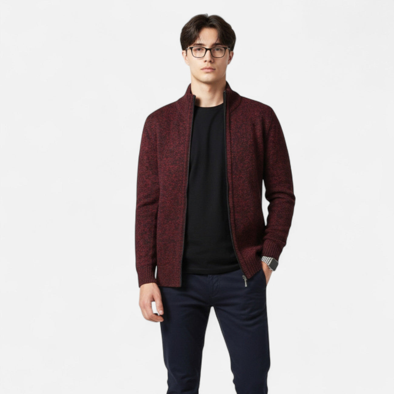 NOMU | Men’s Knitted Zip Cardigan